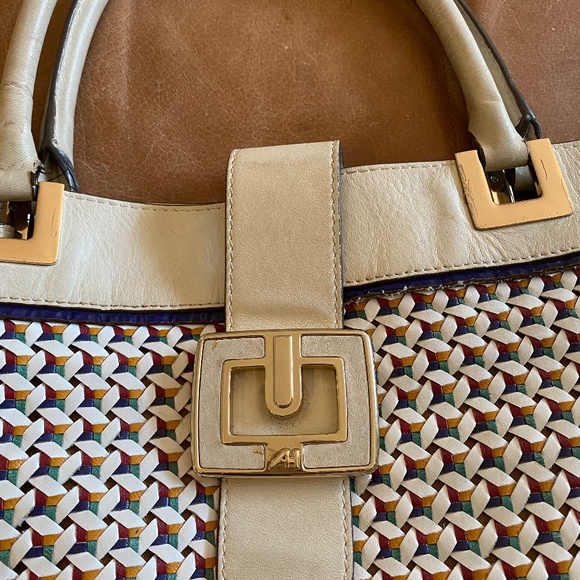 Anya Hindmarch cream leather large shoulder bag - Picture 3 of 6